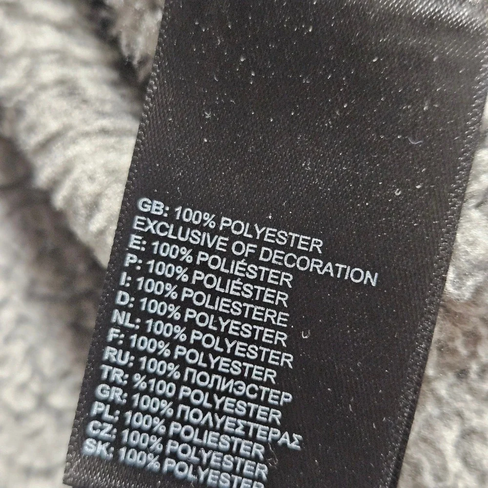 The North Face Gordon Lyons 1/4 Zip Fleece Pullover‎ L Heather Gray Gorpcore
